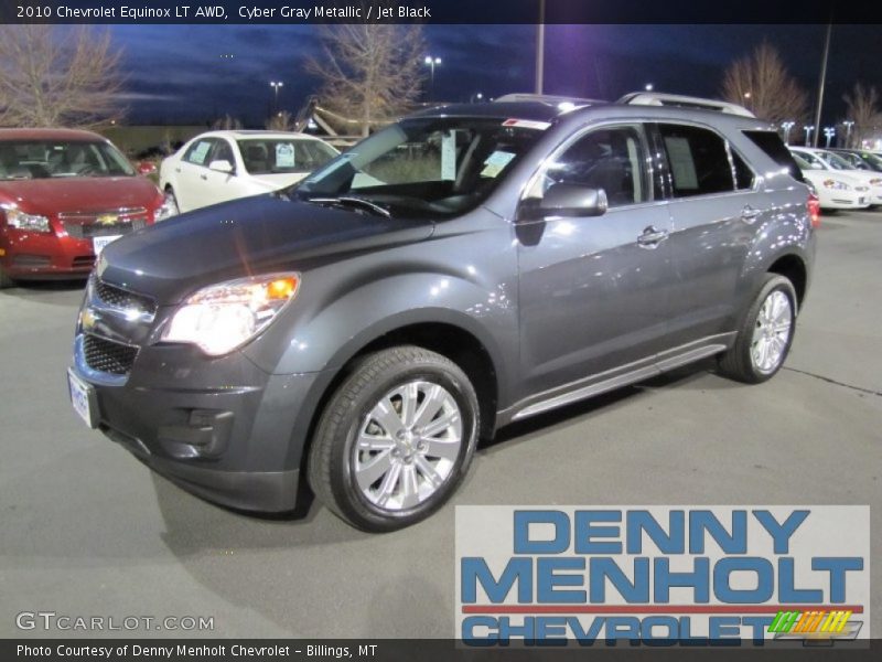 Cyber Gray Metallic / Jet Black 2010 Chevrolet Equinox LT AWD