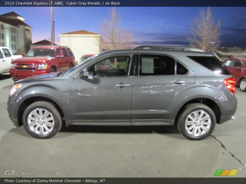 Cyber Gray Metallic / Jet Black 2010 Chevrolet Equinox LT AWD