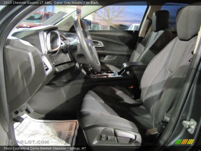 Cyber Gray Metallic / Jet Black 2010 Chevrolet Equinox LT AWD