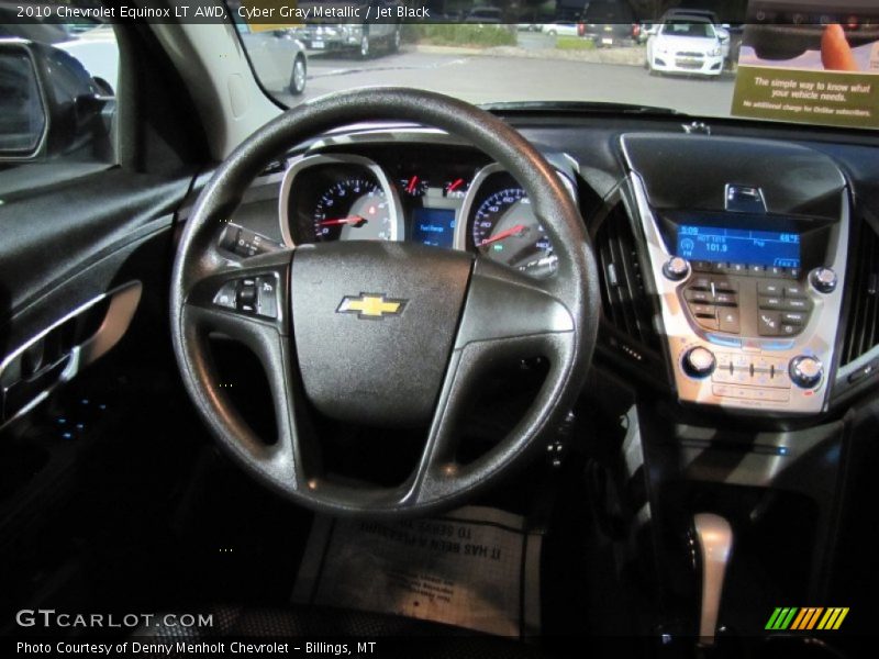 Cyber Gray Metallic / Jet Black 2010 Chevrolet Equinox LT AWD