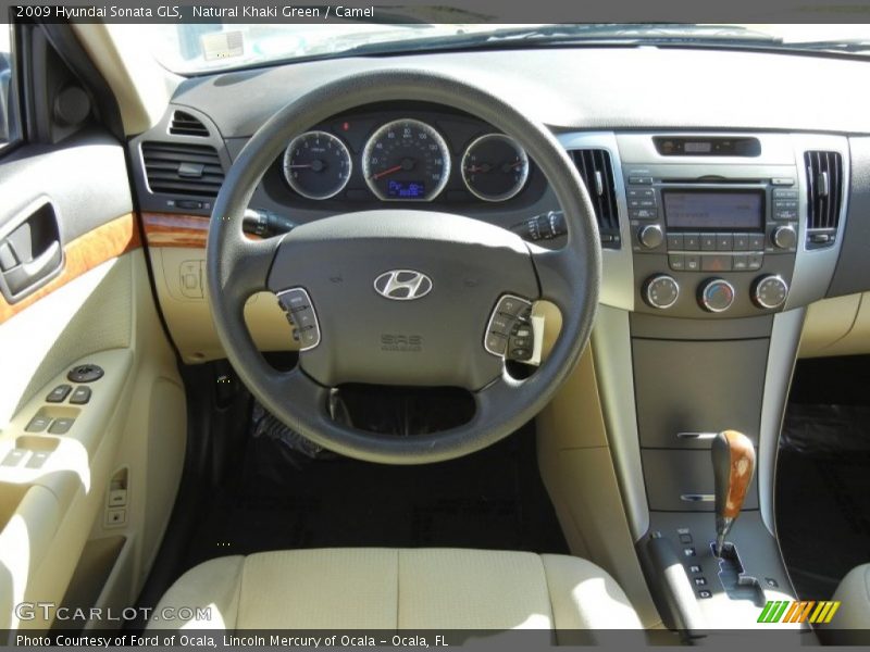Natural Khaki Green / Camel 2009 Hyundai Sonata GLS