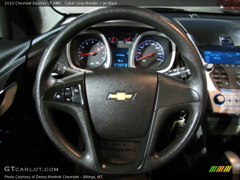 Cyber Gray Metallic / Jet Black 2010 Chevrolet Equinox LT AWD
