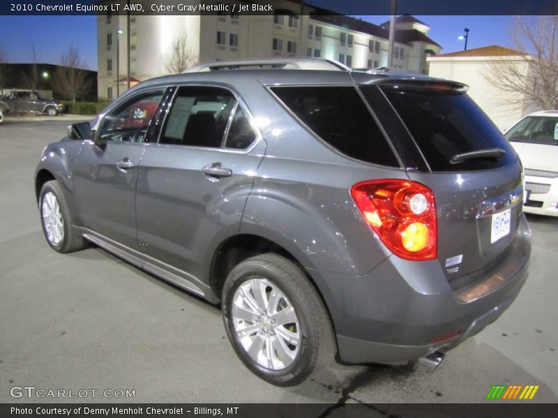 Cyber Gray Metallic / Jet Black 2010 Chevrolet Equinox LT AWD