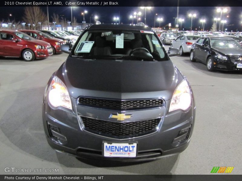 Cyber Gray Metallic / Jet Black 2010 Chevrolet Equinox LT AWD