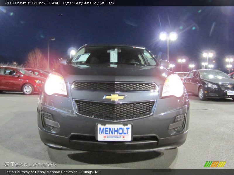 Cyber Gray Metallic / Jet Black 2010 Chevrolet Equinox LT AWD