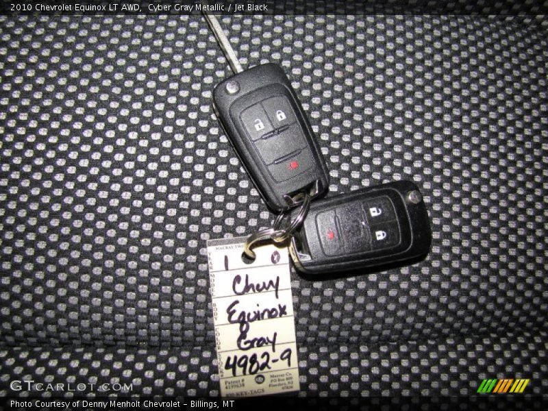 Cyber Gray Metallic / Jet Black 2010 Chevrolet Equinox LT AWD