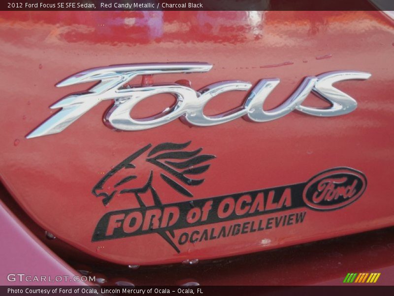 Red Candy Metallic / Charcoal Black 2012 Ford Focus SE SFE Sedan