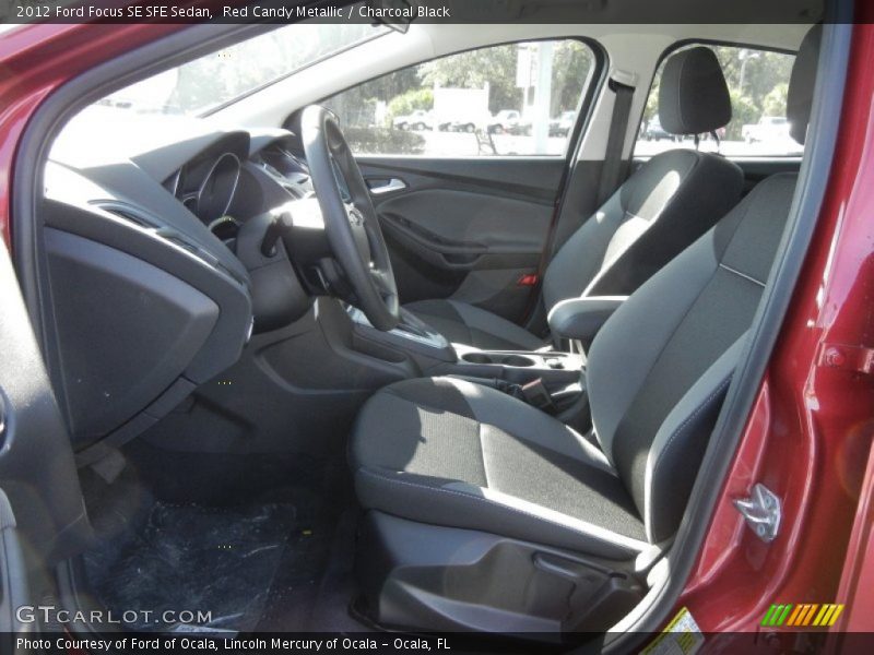 Red Candy Metallic / Charcoal Black 2012 Ford Focus SE SFE Sedan