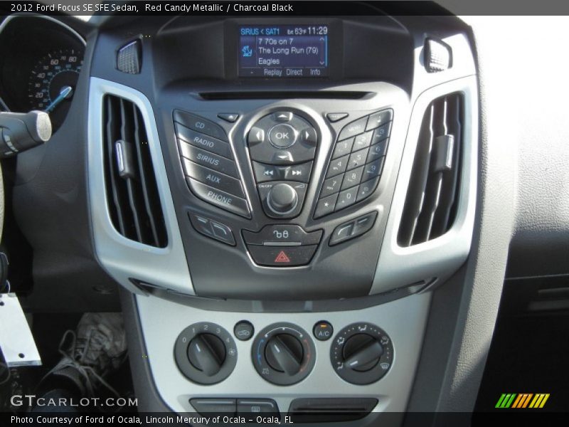 Red Candy Metallic / Charcoal Black 2012 Ford Focus SE SFE Sedan