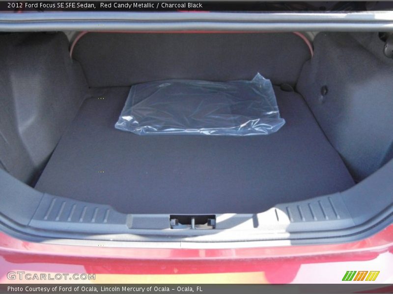Red Candy Metallic / Charcoal Black 2012 Ford Focus SE SFE Sedan