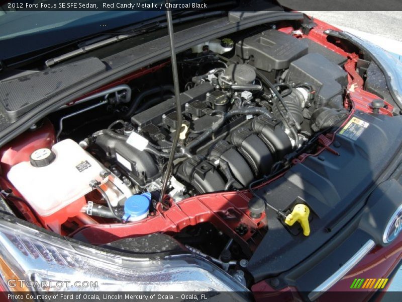 Red Candy Metallic / Charcoal Black 2012 Ford Focus SE SFE Sedan