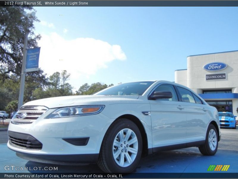 White Suede / Light Stone 2012 Ford Taurus SE