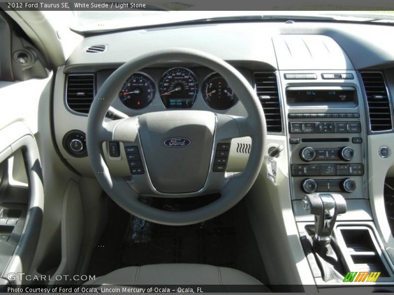 White Suede / Light Stone 2012 Ford Taurus SE