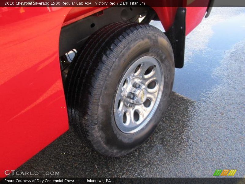 Victory Red / Dark Titanium 2010 Chevrolet Silverado 1500 Regular Cab 4x4