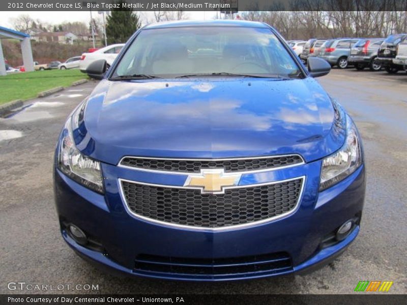 Blue Topaz Metallic / Jet Black/Medium Titanium 2012 Chevrolet Cruze LS