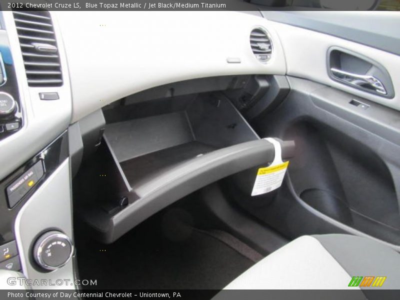 Blue Topaz Metallic / Jet Black/Medium Titanium 2012 Chevrolet Cruze LS