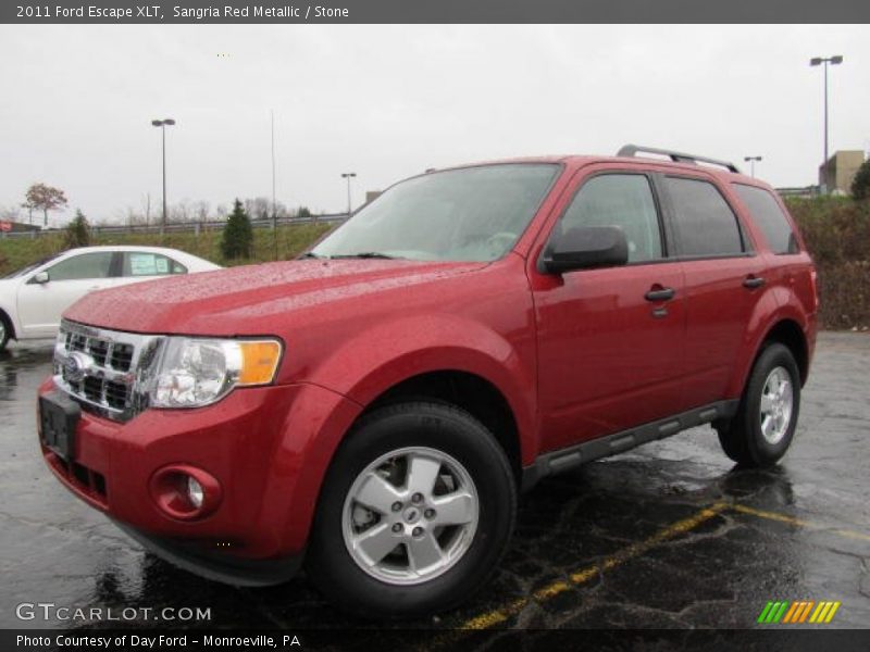 Sangria Red Metallic / Stone 2011 Ford Escape XLT