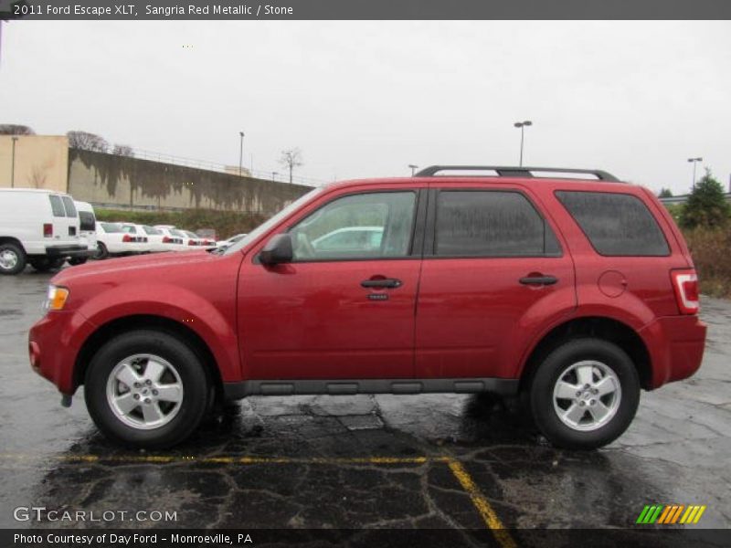 Sangria Red Metallic / Stone 2011 Ford Escape XLT