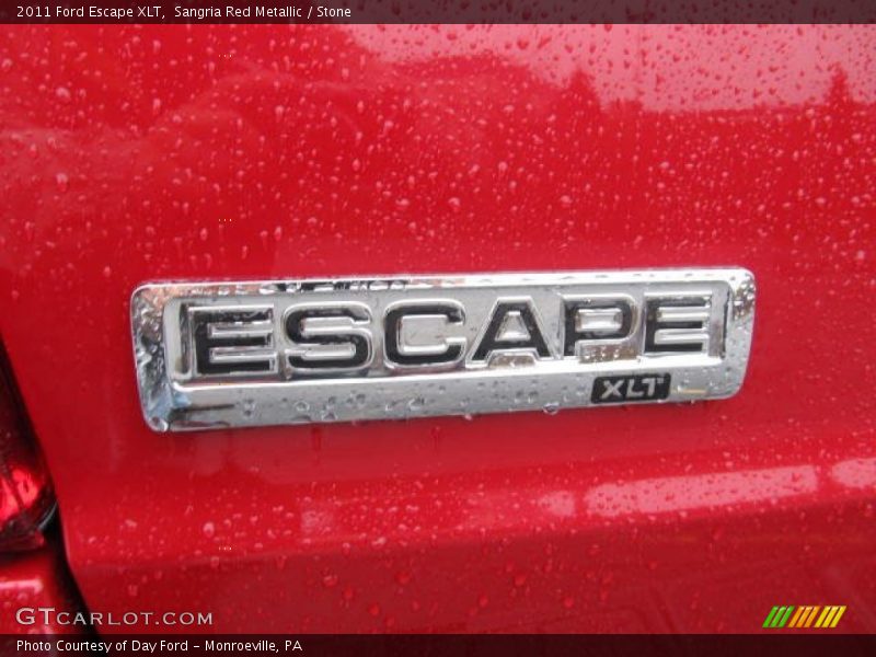 Sangria Red Metallic / Stone 2011 Ford Escape XLT