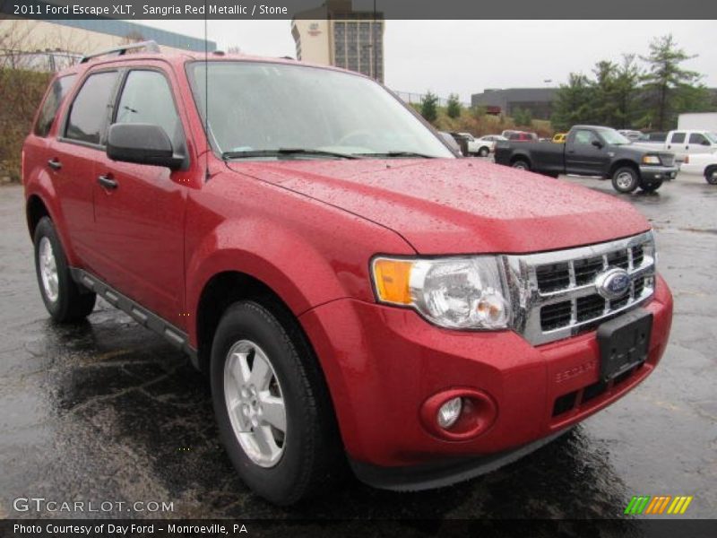 Sangria Red Metallic / Stone 2011 Ford Escape XLT