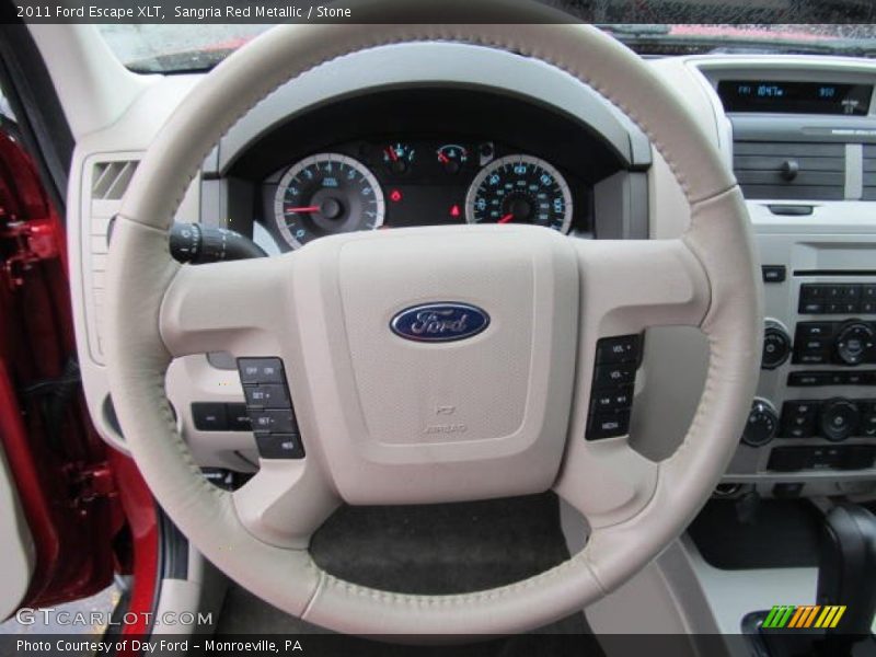 Sangria Red Metallic / Stone 2011 Ford Escape XLT