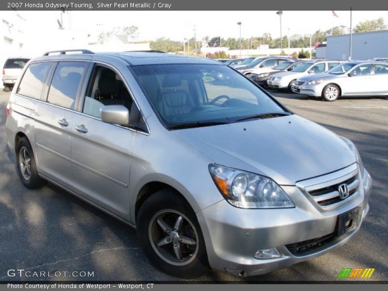 Silver Pearl Metallic / Gray 2007 Honda Odyssey Touring