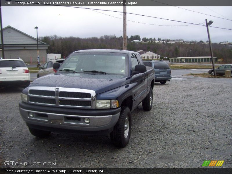 Patriot Blue Pearlcoat / Agate 2000 Dodge Ram 1500 SLT Extended Cab 4x4