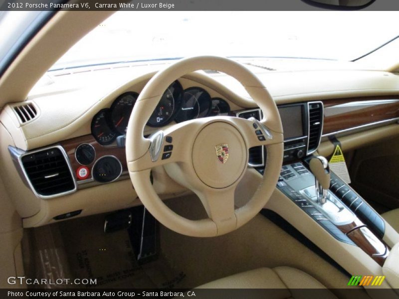 Carrara White / Luxor Beige 2012 Porsche Panamera V6
