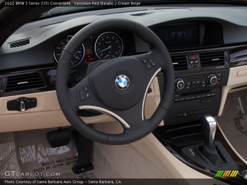 Vermilion Red Metallic / Cream Beige 2012 BMW 3 Series 335i Convertible