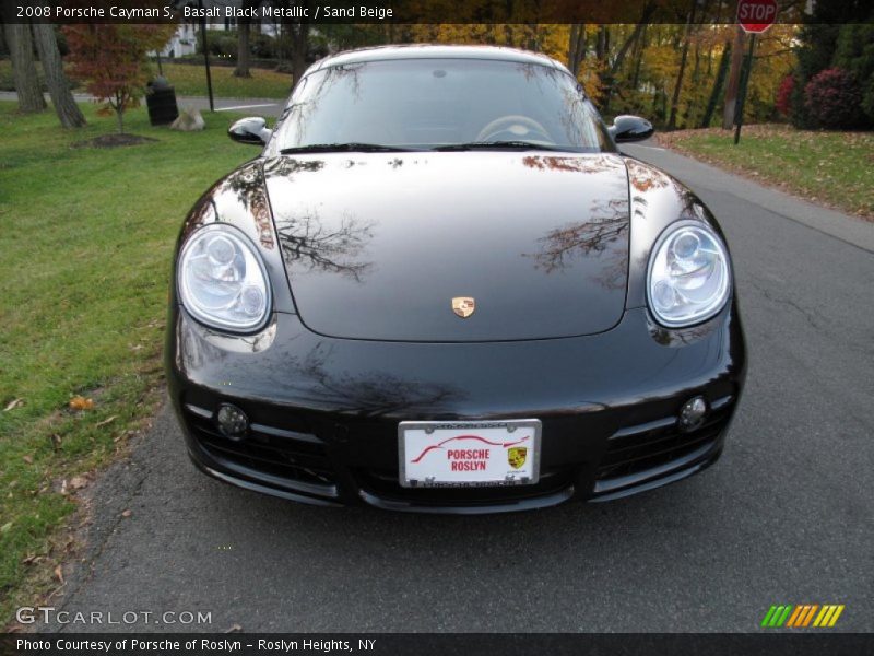 Basalt Black Metallic / Sand Beige 2008 Porsche Cayman S