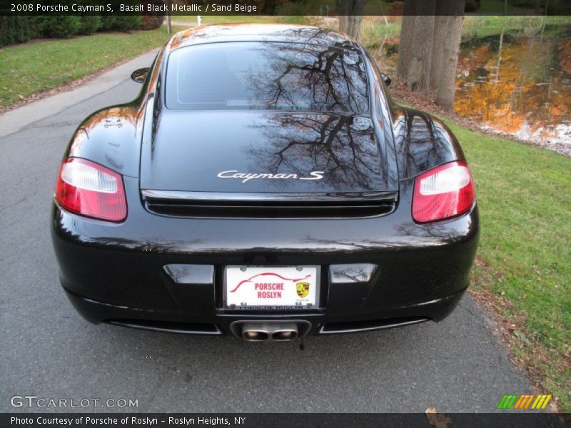 Basalt Black Metallic / Sand Beige 2008 Porsche Cayman S