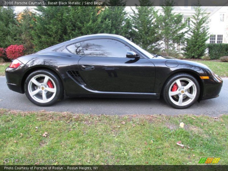 Basalt Black Metallic / Sand Beige 2008 Porsche Cayman S