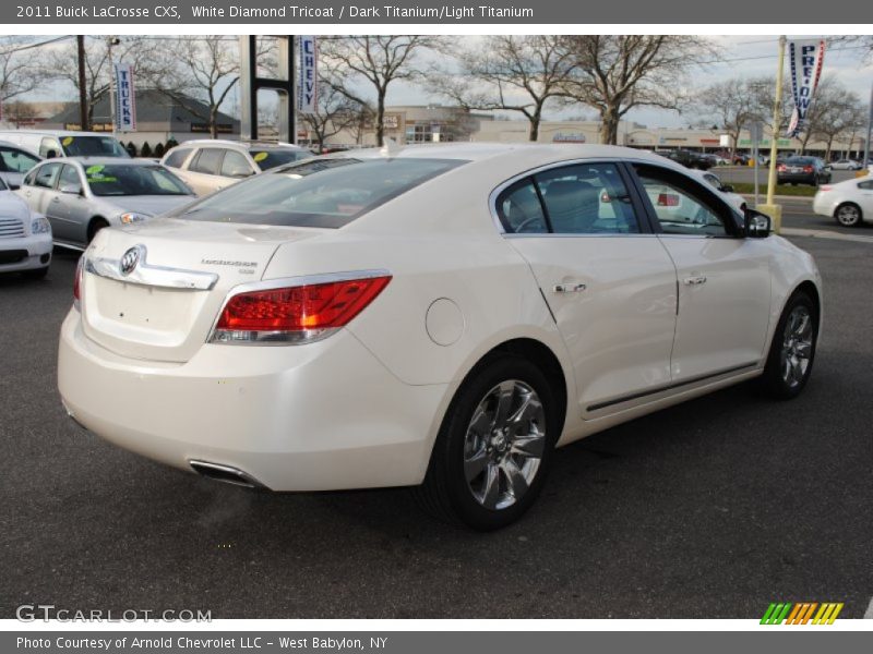 White Diamond Tricoat / Dark Titanium/Light Titanium 2011 Buick LaCrosse CXS