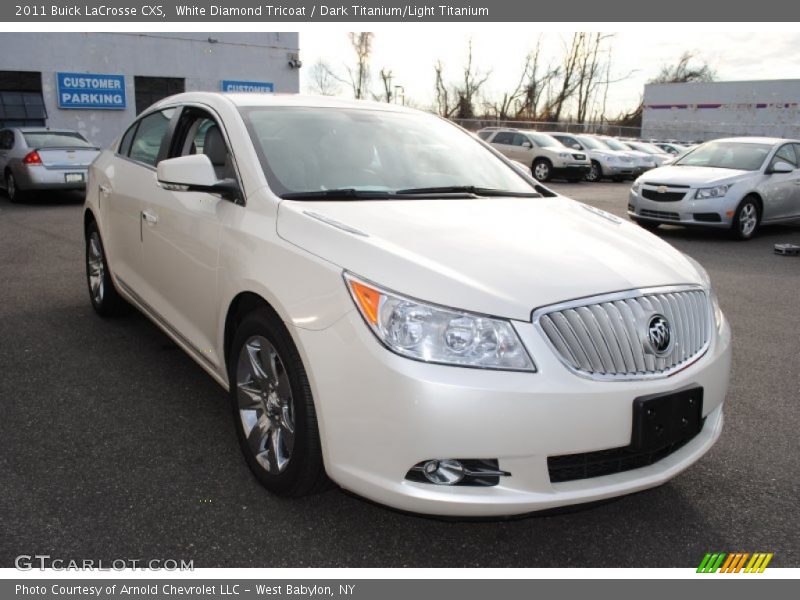 White Diamond Tricoat / Dark Titanium/Light Titanium 2011 Buick LaCrosse CXS