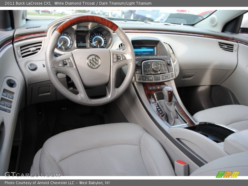 White Diamond Tricoat / Dark Titanium/Light Titanium 2011 Buick LaCrosse CXS