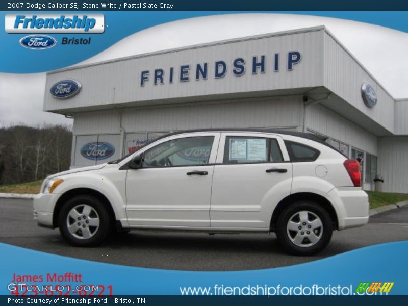 Stone White / Pastel Slate Gray 2007 Dodge Caliber SE