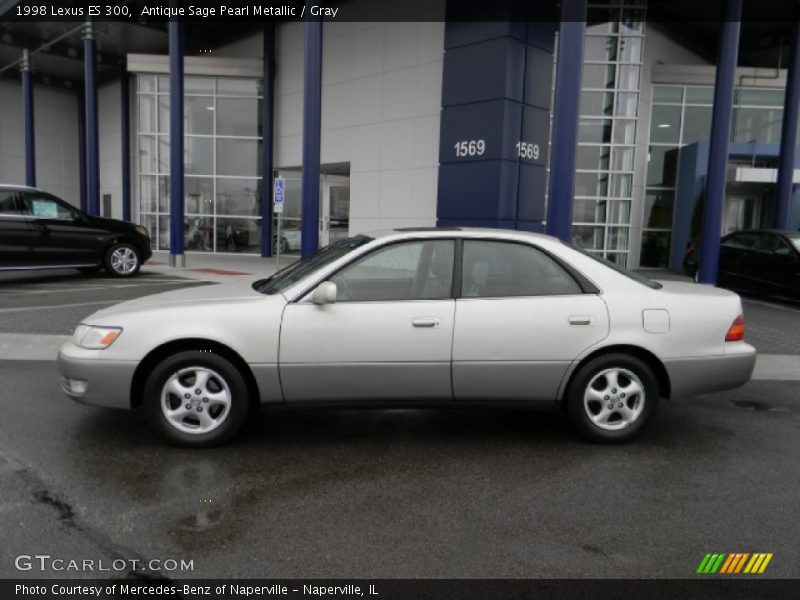 Antique Sage Pearl Metallic / Gray 1998 Lexus ES 300
