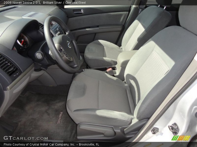 Brilliant Silver / Charcoal/Steel 2008 Nissan Sentra 2.0 S