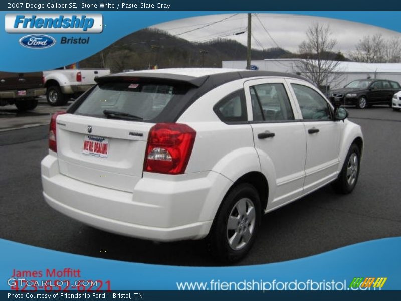 Stone White / Pastel Slate Gray 2007 Dodge Caliber SE