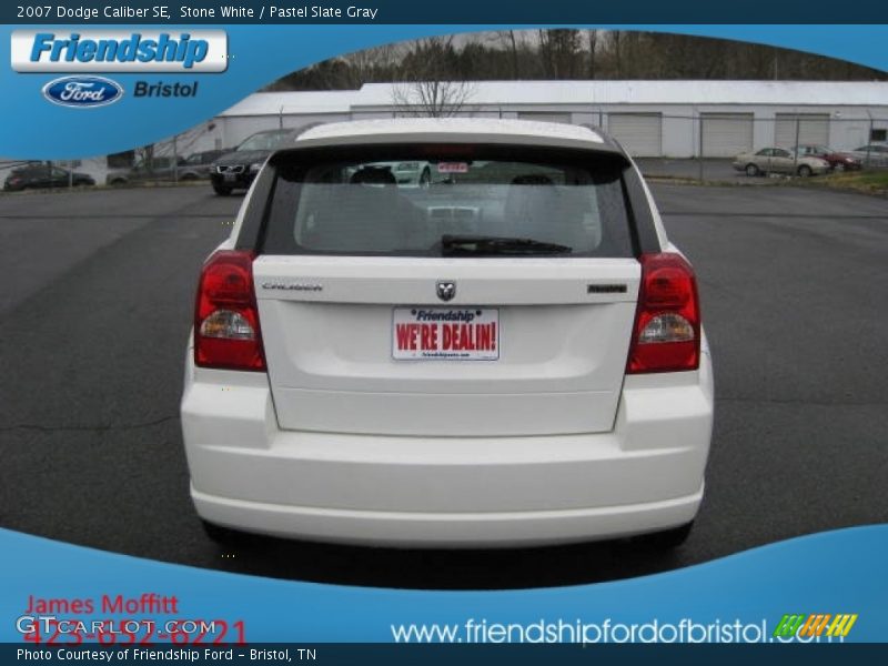 Stone White / Pastel Slate Gray 2007 Dodge Caliber SE