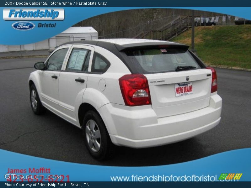 Stone White / Pastel Slate Gray 2007 Dodge Caliber SE