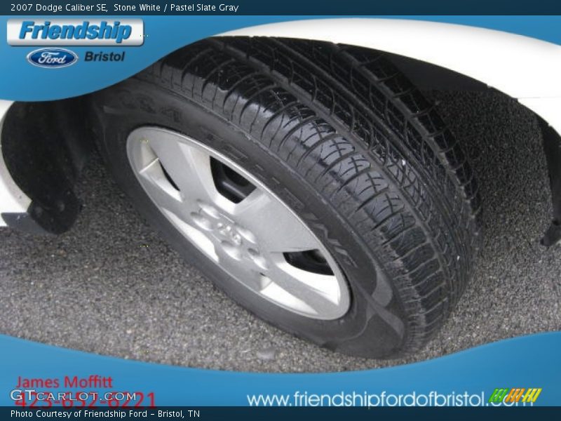 Stone White / Pastel Slate Gray 2007 Dodge Caliber SE