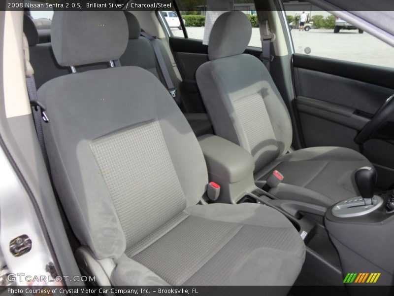 Brilliant Silver / Charcoal/Steel 2008 Nissan Sentra 2.0 S