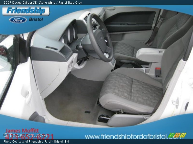 Stone White / Pastel Slate Gray 2007 Dodge Caliber SE