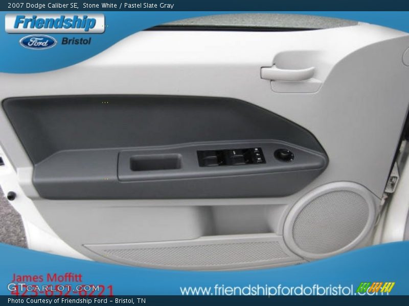 Stone White / Pastel Slate Gray 2007 Dodge Caliber SE