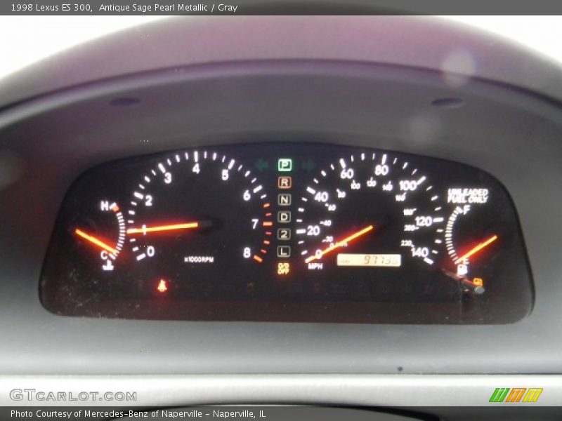 Antique Sage Pearl Metallic / Gray 1998 Lexus ES 300