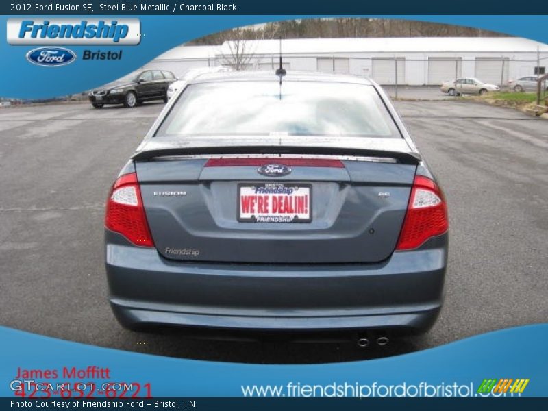 Steel Blue Metallic / Charcoal Black 2012 Ford Fusion SE