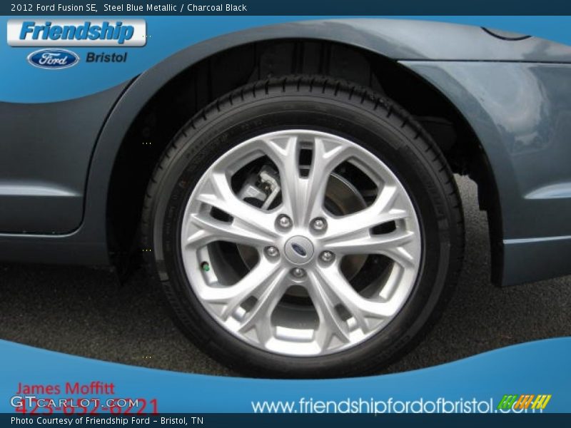 Steel Blue Metallic / Charcoal Black 2012 Ford Fusion SE