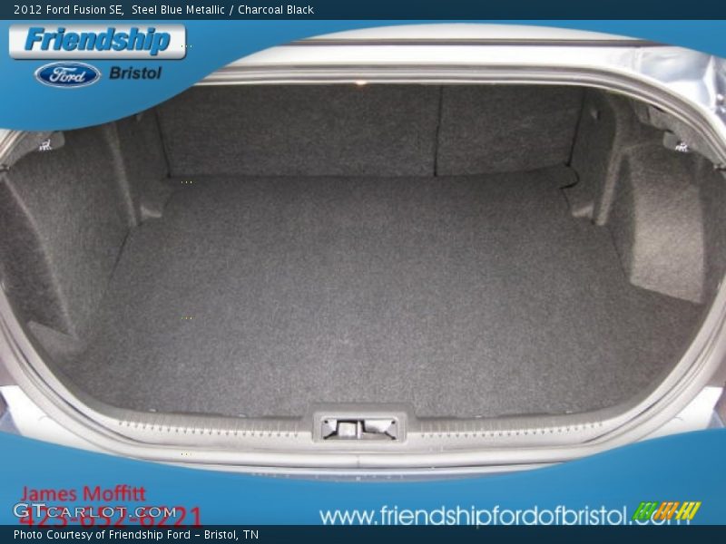 Steel Blue Metallic / Charcoal Black 2012 Ford Fusion SE