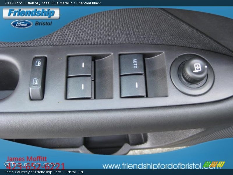Steel Blue Metallic / Charcoal Black 2012 Ford Fusion SE